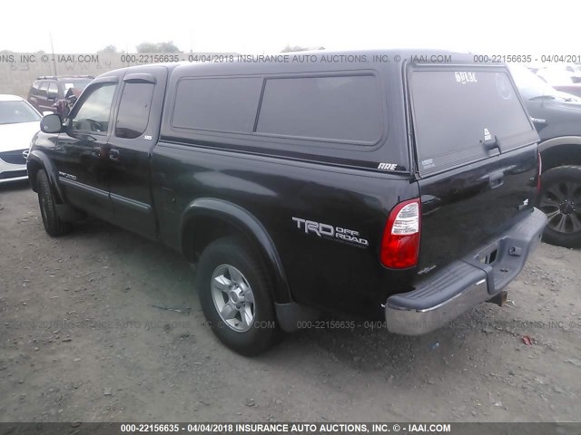 5TBBT441X6S474708 - 2006 TOYOTA TUNDRA ACCESS CAB SR5 BLACK photo 3