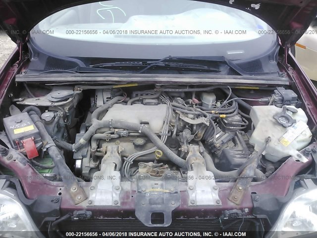 1GMDU03E72D231658 - 2002 PONTIAC MONTANA MAROON photo 10