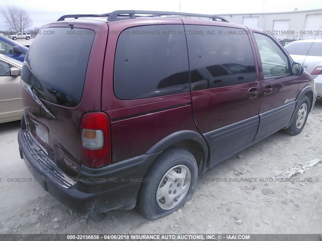 1GMDU03E72D231658 - 2002 PONTIAC MONTANA MAROON photo 4