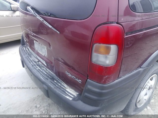 1GMDU03E72D231658 - 2002 PONTIAC MONTANA MAROON photo 6