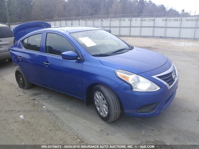 3N1CN7AP8HL888128 - 2017 NISSAN VERSA S/S PLUS/SV/SL BLUE photo 1