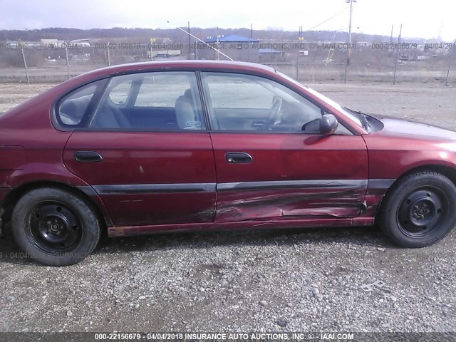 4S3BE635727210612 - 2002 SUBARU LEGACY L RED photo 6