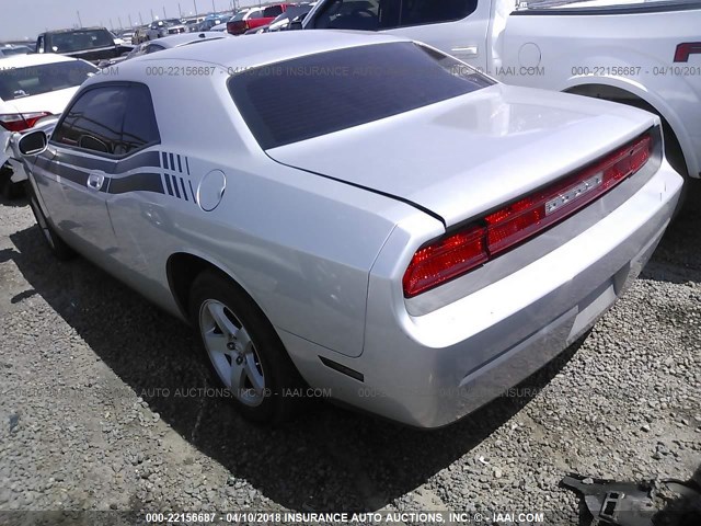 2B3CJ4DV9AH320469 - 2010 DODGE CHALLENGER SE GRAY photo 3