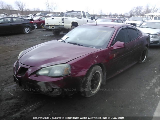 2G2WP522951278266 - 2005 PONTIAC GRAND PRIX RED photo 2