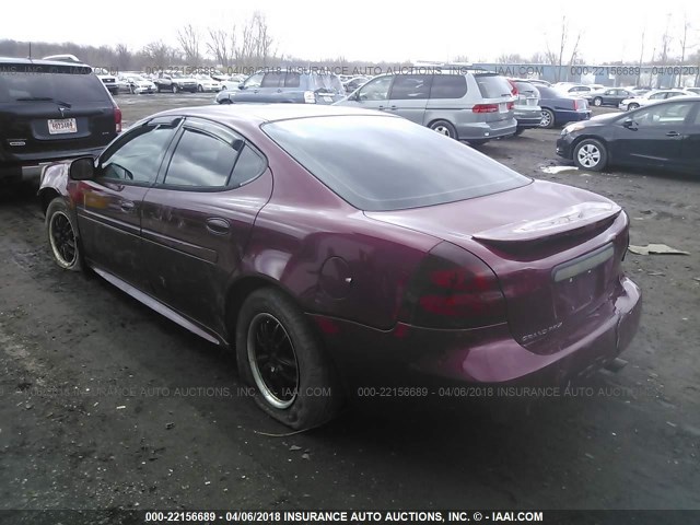 2G2WP522951278266 - 2005 PONTIAC GRAND PRIX RED photo 3