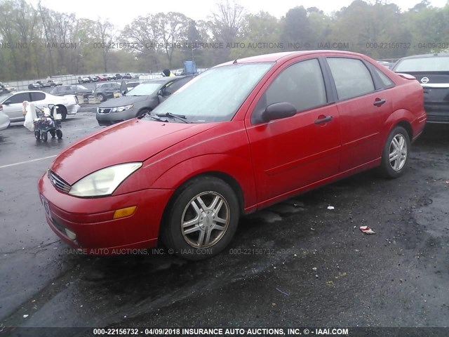 1FAFP34311W361561 - 2001 FORD FOCUS SE/SE SPORT RED photo 2