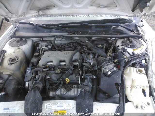 2G1WW12M8W9120408 - 1998 CHEVROLET MONTE CARLO LS 白色 照片 10