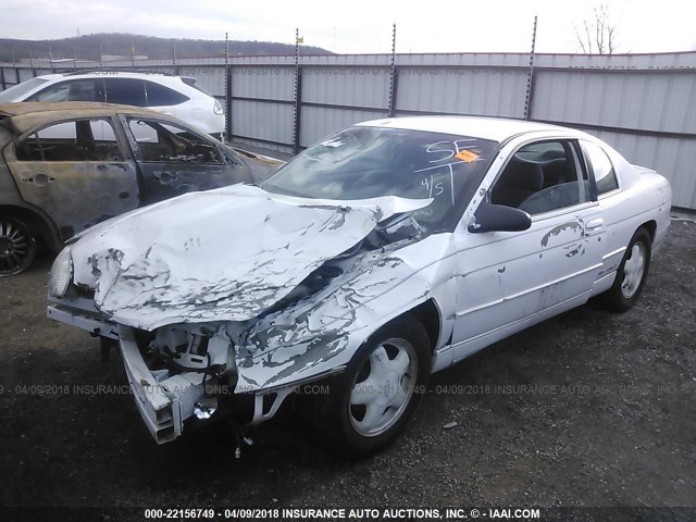 2G1WW12M8W9120408 - 1998 CHEVROLET MONTE CARLO LS 白色 照片 2