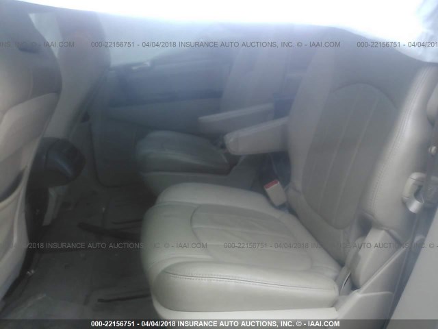 5GAKVCED1CJ394423 - 2012 BUICK ENCLAVE BLACK photo 8