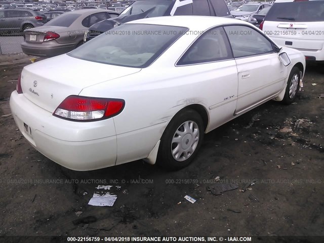 2T1CF22P7YC328678 - 2000 TOYOTA CAMRY SOLARA SE/SLE WHITE photo 4