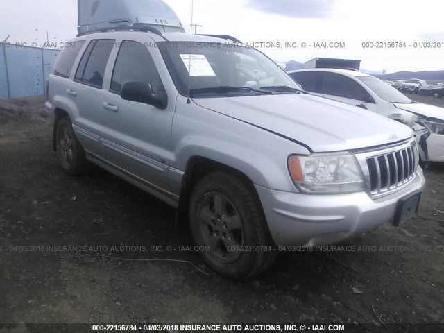 1J8GW68J54C354266 - 2004 JEEP GRAND CHEROKEE OVERLAND SILVER photo 1