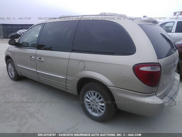 2C8GT64L43R217508 - 2003 CHRYSLER TOWN & COUNTRY LIMITED TAN photo 3