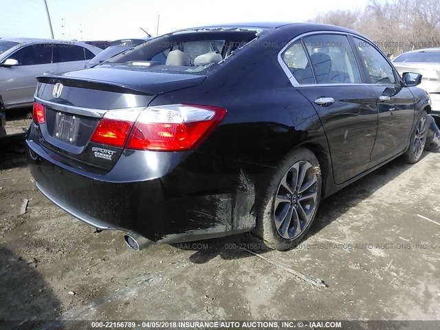 1HGCR2F57FA138267 - 2015 HONDA ACCORD SPORT 黑色 照片 4