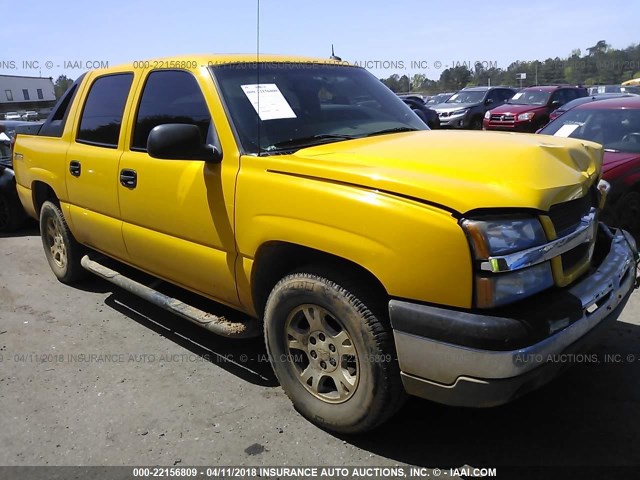 3GNEC13T23G224192 - 2003 CHEVROLET AVALANCHE C1500 YELLOW photo 1