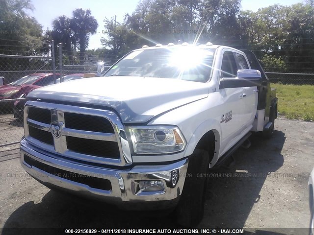 3C7WRSCL2DG604994 - 2013 RAM 3500 CREWCAB  WHITE photo 2