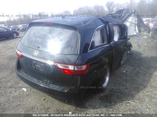 5FNRL5H68CB103614 - 2012 HONDA ODYSSEY EXL შავი ფოტო 4