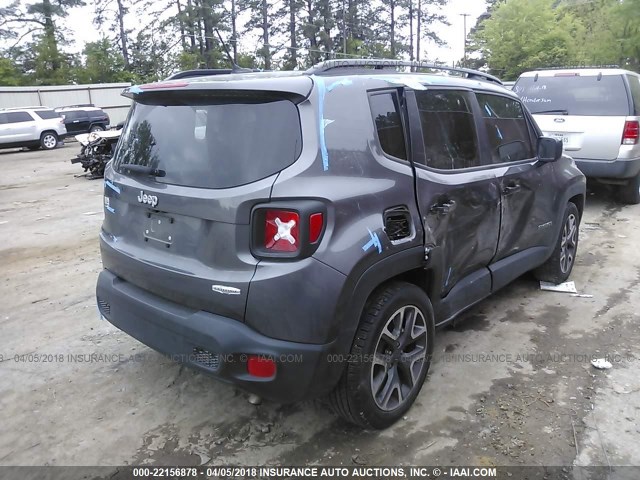 ZACCJABT0GPC59454 - 2016 JEEP RENEGADE LATITUDE GRAY photo 4