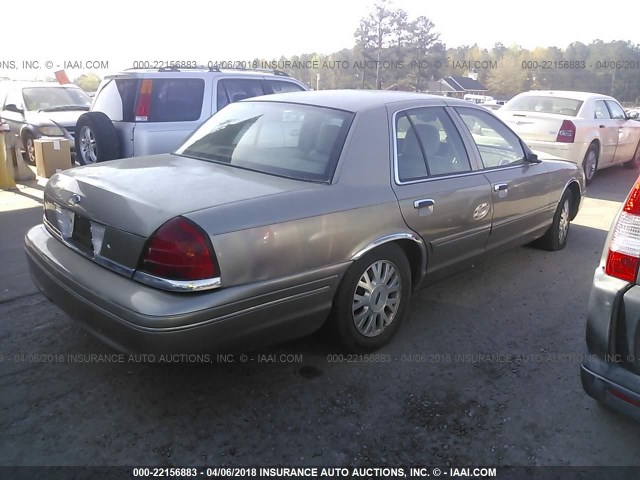 2FAFP74W94X128182 - 2004 FORD CROWN VICTORIA LX BEIGE photo 4