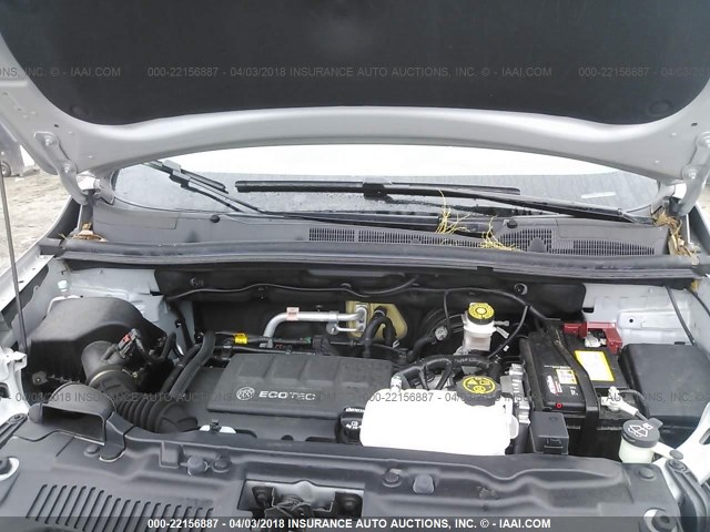 KL4CJBSB9GB676010 - 2016 BUICK ENCORE CONVENIENCE 银色 照片 10