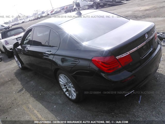 WBAKB8C57CC964877 - 2012 BMW 750 LI BLACK photo 3