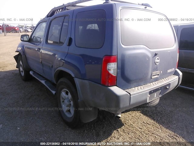 5N1ED28TX4C619791 - 2004 NISSAN XTERRA XE/SE BLUE photo 3