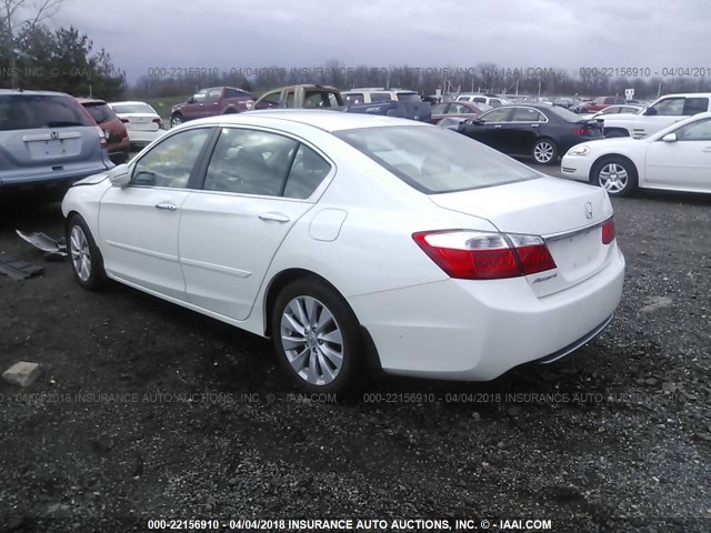 1HGCR2F81DA116238 - 2013 HONDA ACCORD EXL WHITE photo 3