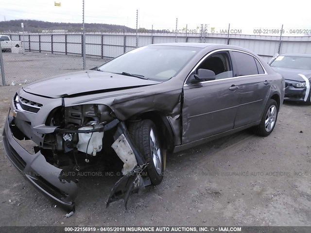 1G1ZB5E01CF161264 - 2012 CHEVROLET MALIBU LS GOLD photo 2