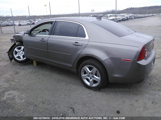 1G1ZB5E01CF161264 - 2012 CHEVROLET MALIBU LS GOLD photo 3