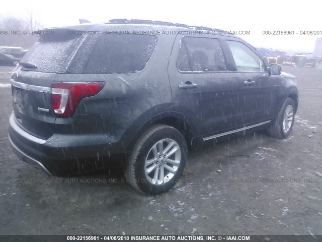 1FM5K7DHXGGB27134 - 2016 FORD EXPLORER XLT GRAY photo 4