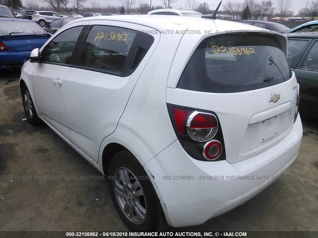 1G1JA6SH5C4179035 - 2012 CHEVROLET SONIC LS WHITE photo 3