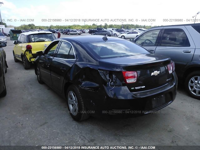 1G11A5SL0EF284247 - 2014 CHEVROLET MALIBU LS 黑色 照片 3