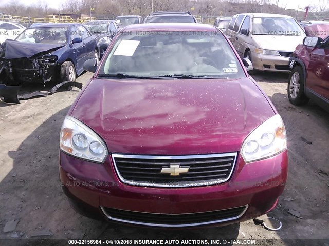 1G1ZS58F77F109997 - 2007 CHEVROLET MALIBU LS წითელი ფოტო 6