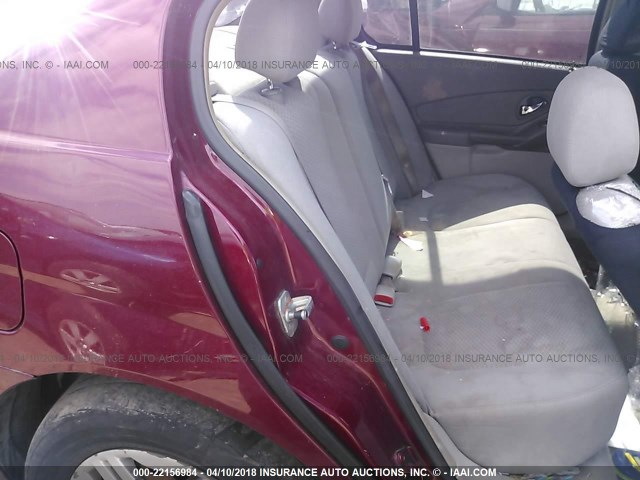 1G1ZS58F77F109997 - 2007 CHEVROLET MALIBU LS წითელი ფოტო 8