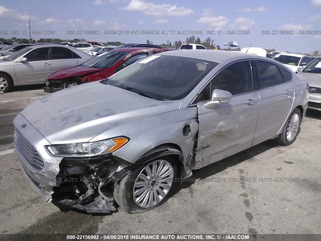 3FA6P0SUXER133688 - 2014 FORD FUSION TITANIUM PHEV SILVER photo 6