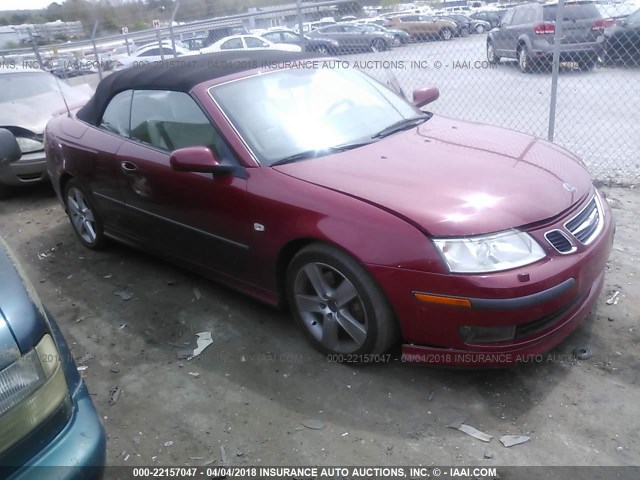 YS3FH71U366109824 - 2006 SAAB 9-3 AERO RED photo 1