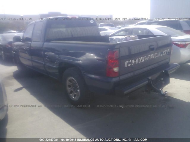 1GCEC19V37Z204766 - 2007 CHEVROLET SILVERADO C1500 CLASSIC BLUE photo 3