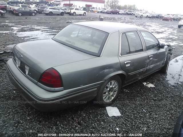 2FAFP74W54X128423 - 2004 FORD CROWN VICTORIA LX GREEN photo 4