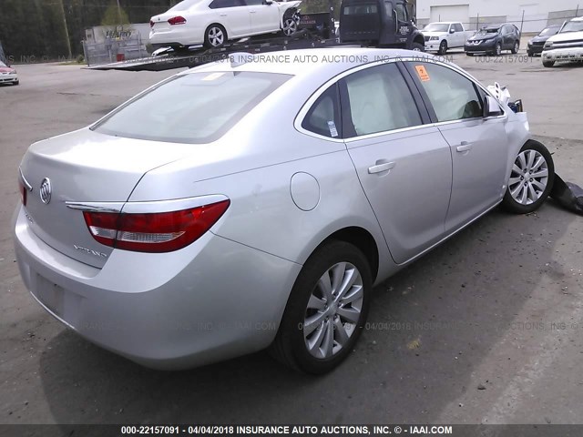 1G4PP5SK0F4171494 - 2015 BUICK VERANO SILVER photo 4