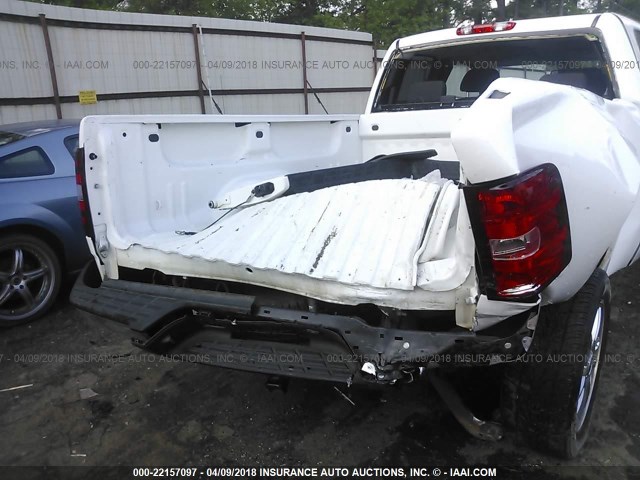 1GCRCSE04DZ144350 - 2013 CHEVROLET SILVERADO C1500 LT WHITE photo 6