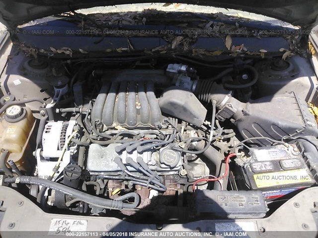 1FAFP55U63A278887 - 2003 FORD TAURUS SES GRAY photo 10