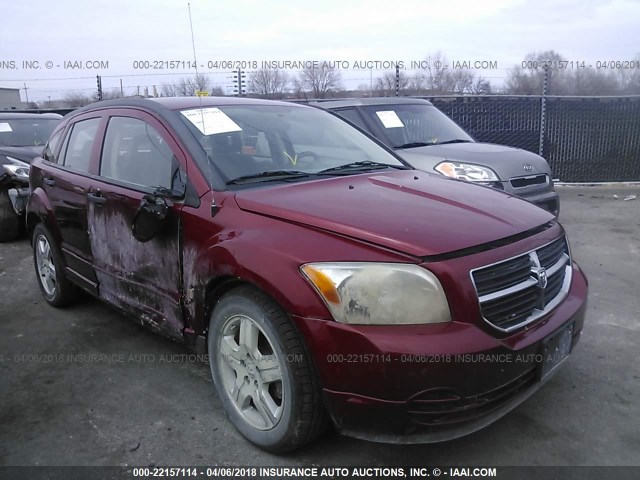 1B3HB48B77D343810 - 2007 DODGE CALIBER SXT RED photo 1