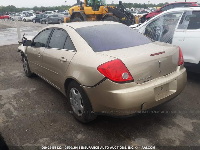 1G2ZF58BX74275228 - 2007 PONTIAC G6 VALUE LEADER/BASE GOLD photo 3