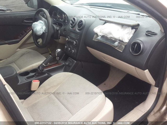 1G2ZF58BX74275228 - 2007 PONTIAC G6 VALUE LEADER/BASE GOLD photo 5