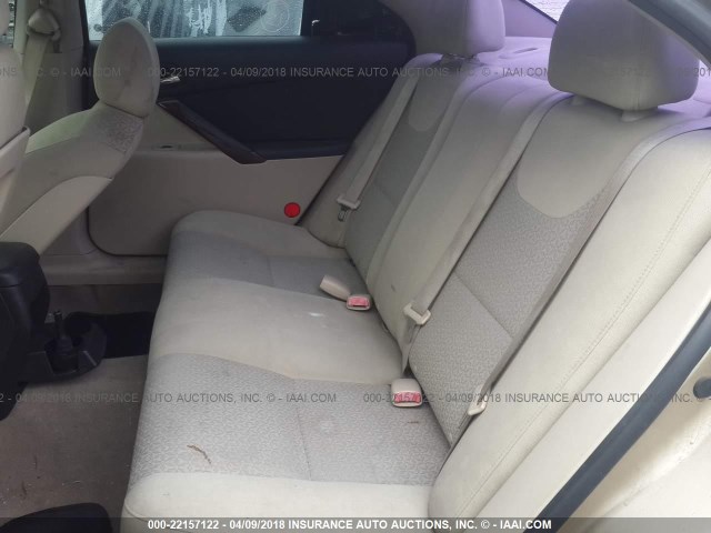 1G2ZF58BX74275228 - 2007 PONTIAC G6 VALUE LEADER/BASE GOLD photo 8