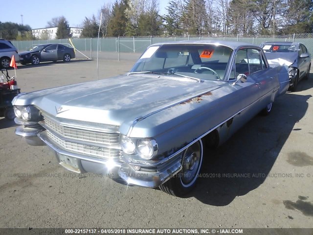 63K161478 - 1963 CADILLAC 4 DOOR SEDAN  BLUE photo 2