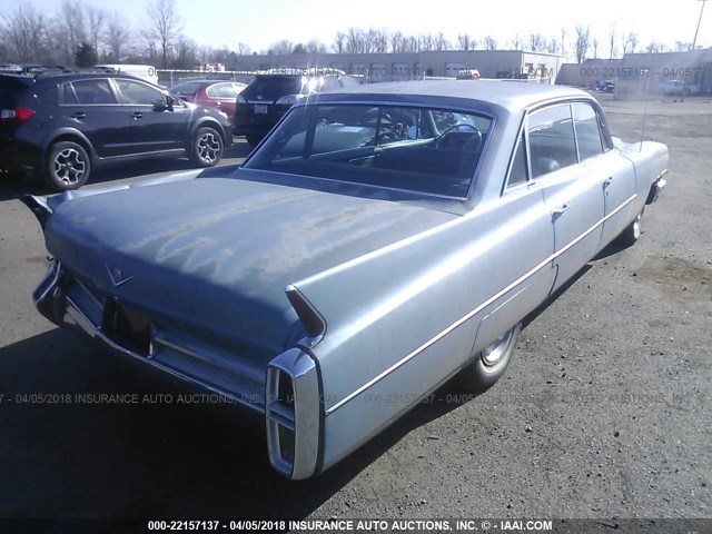 63K161478 - 1963 CADILLAC 4 DOOR SEDAN  BLUE photo 4