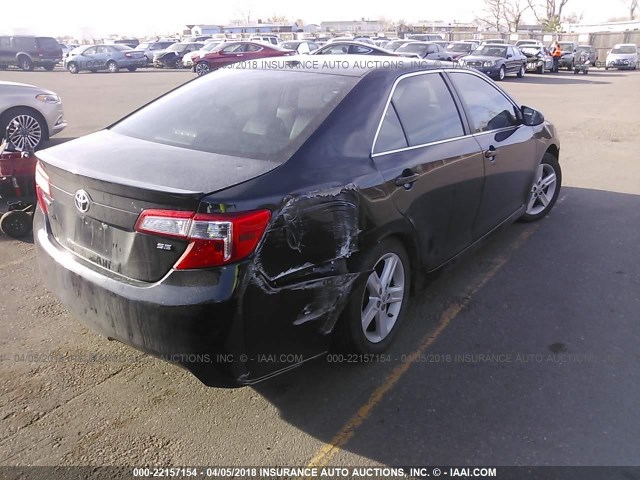 4T1BF1FK3CU080862 - 2012 TOYOTA CAMRY SE/LE/XLE BLACK photo 4