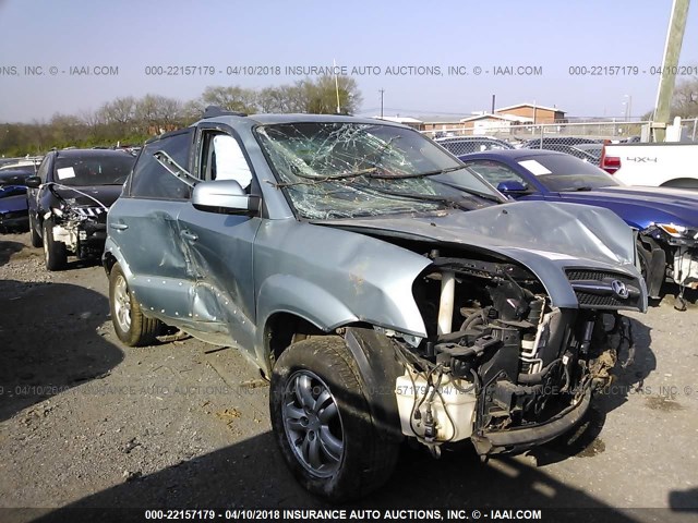 KM8JN12BX8U898374 - 2008 HYUNDAI TUCSON SE/LIMITED Light Blue photo 1