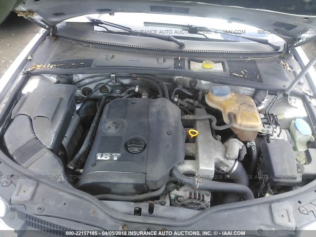 WVWPD63B92P040378 - 2002 VOLKSWAGEN PASSAT GLS SILVER photo 10