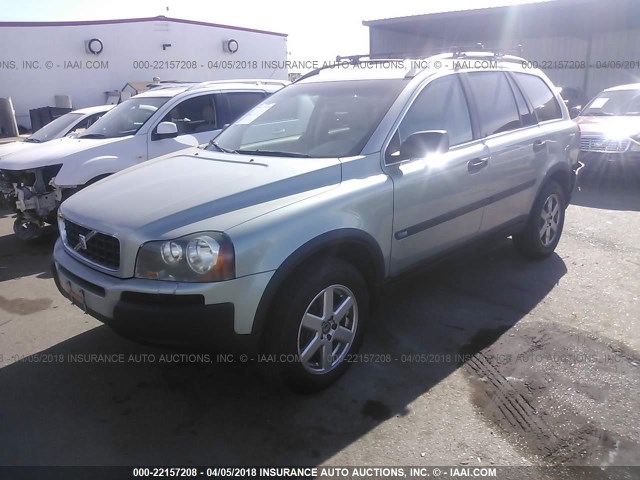 YV1CZ592051163991 - 2005 VOLVO XC90 GRAY photo 2